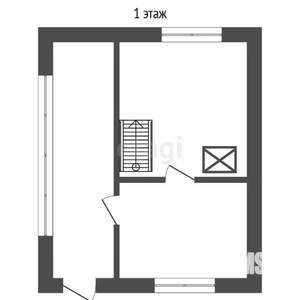 Дом 40м², 2-этажный, участок 7 сот.  