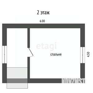 Дом 50м², 2-этажный, участок 5 сот.  