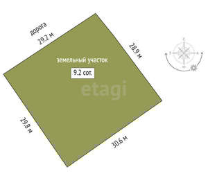 Дом 250м², 2-этажный, участок 9 сот.  