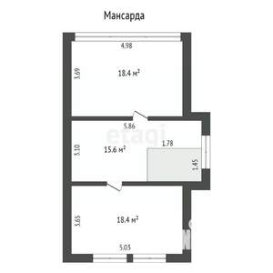 Дом 146м², 2-этажный, участок 5 сот.  