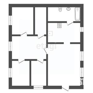 Дом 128м², 1-этажный, участок 8 сот.  