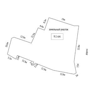 Коттедж 84м&sup2;, 1-этажный, участок 9 сот.  