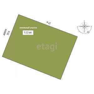 Дом 60м&sup2;, 2-этажный, участок 5 сот.  