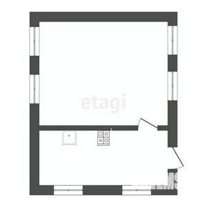 Дом 45м&sup2;, 1-этажный, участок 6 сот.  