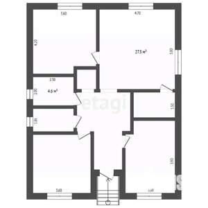 Дом 115м&sup2;, 1-этажный, участок 5 сот.  