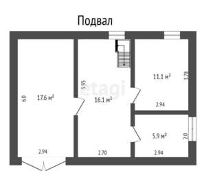 Дом 147м², 2-этажный, участок 7 сот.  