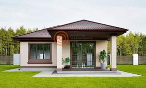 Дом 64м², 1-этажный, участок 1 сот.  