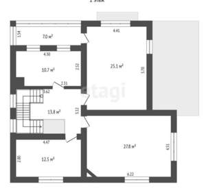 Дом 241м², 2-этажный, участок 10 сот.  
