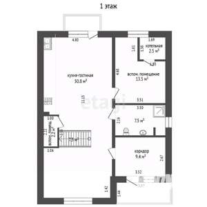Дом 216м&sup2;, 2-этажный, участок 6 сот.  