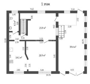Дом 270м², 3-этажный, участок 6 сот.  