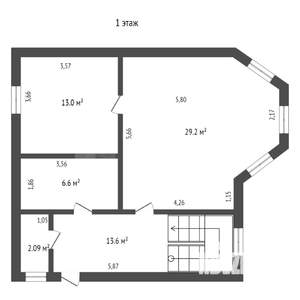 Коттедж 131м², 2-этажный, участок 7 сот.  