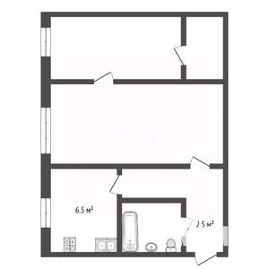 Дом 74м&sup2;, 1-этажный, участок 5 сот.  