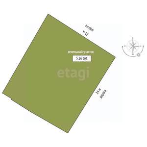 Дом 38м&sup2;, 1-этажный, участок 5 сот.  