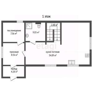 Дача 125м², 2-этажный, участок 13 сот.  