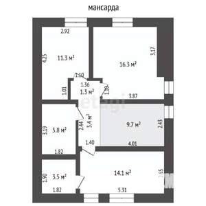 Дом 150м², 3-этажный, участок 10 сот.  