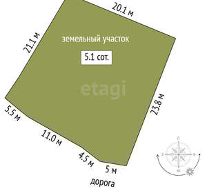 Дом 30м&sup2;, 2-этажный, участок 5 сот.  