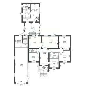 Дом 227м&sup2;, 1-этажный, участок 10 сот.  