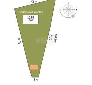 Дом 30м&sup2;, 2-этажный, участок 11 сот.  