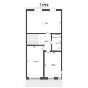 Таунхаус 168м², 3-этажный, участок 2 сот.  