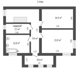 Дом 196м², 2-этажный, участок 5 сот.  