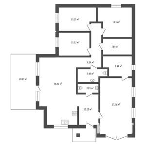 Коттедж 145м², 1-этажный, участок 8 сот.  