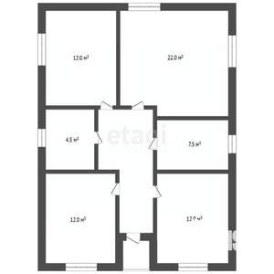 Дом 85м², 1-этажный, участок 6 сот.  