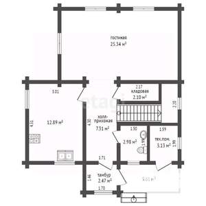 Дом 129м&sup2;, 2-этажный, участок 10 сот.  