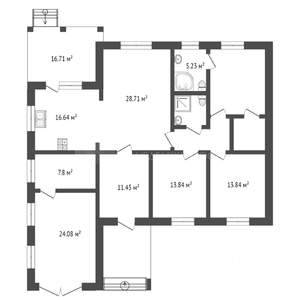 Коттедж 130м², 1-этажный, участок 8 сот.  