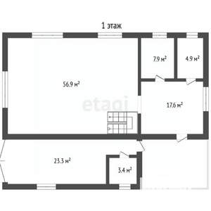 Дом 120м&sup2;, 2-этажный, участок 12 сот.  