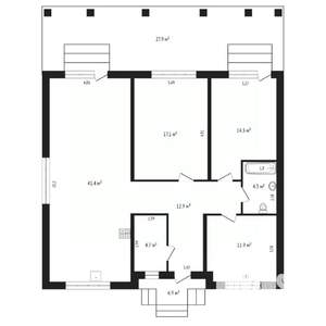Коттедж 146м², 1-этажный, участок 5 сот.  