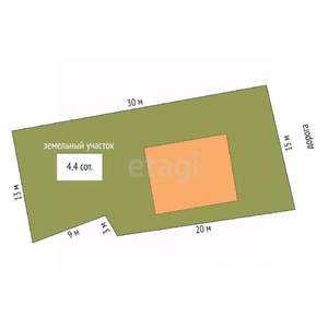 Дом 120м², 2-этажный, участок 4 сот.  