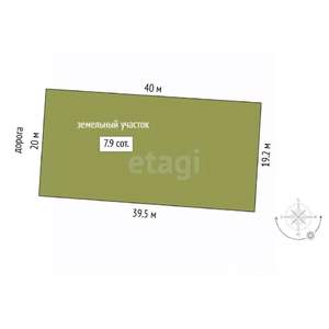 Дом 30м&sup2;, 1-этажный, участок 8 сот.  