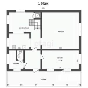 Дом 170м², 2-этажный, участок 8 сот.  