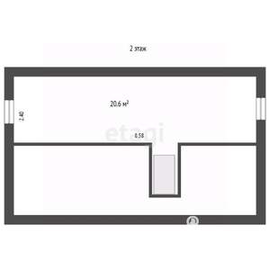 Дом 75м&sup2;, 2-этажный, участок 5 сот.  