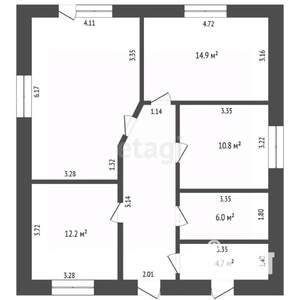 Дом 89м&sup2;, 1-этажный, участок 5 сот.  