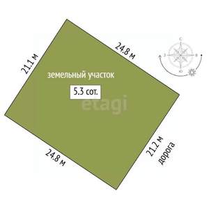 Дом 134м², 2-этажный, участок 5 сот.  