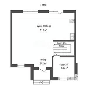 Таунхаус 103м&sup2;, 2-этажный, участок 2 сот.  