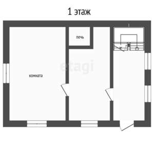 Дом 40м², 2-этажный, участок 5 сот.  
