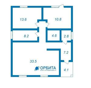 Дом 95м&sup2;, 2-этажный, участок 0 сот.  