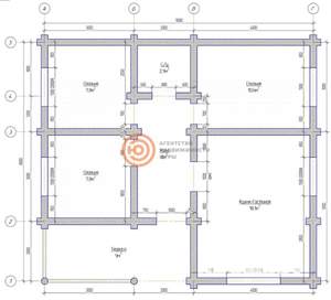 Дом 64м&sup2;, 1-этажный, участок 1 сот.  