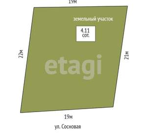 Дача 50м², 2-этажный, участок 4 сот.  