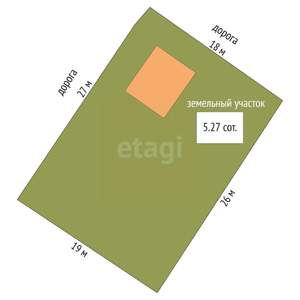 Дом 24м&sup2;, 1-этажный, участок 5 сот.  