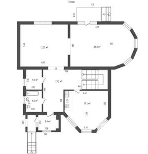 Коттедж 204м², 2-этажный, участок 10 сот.  