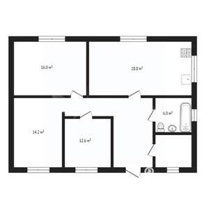 Коттедж 100м², 1-этажный, участок 5 сот.  