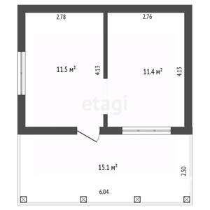 Дом 30м², 1-этажный, участок 8 сот.  