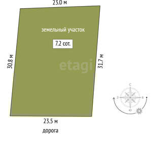 Дом 40м&sup2;, 2-этажный, участок 7 сот.  