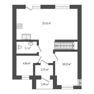 Таунхаус 114м², 2-этажный, участок 3 сот.  