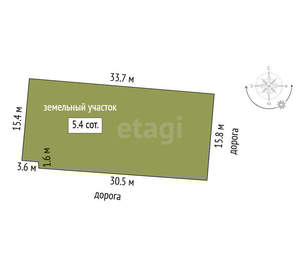 Дом 56м&sup2;, 2-этажный, участок 5 сот.  