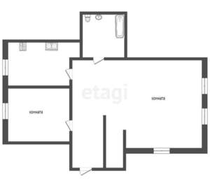 Дом 49м&sup2;, 1-этажный, участок 8 сот.  