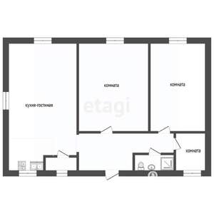 Дом 87м², 1-этажный, участок 5 сот.  